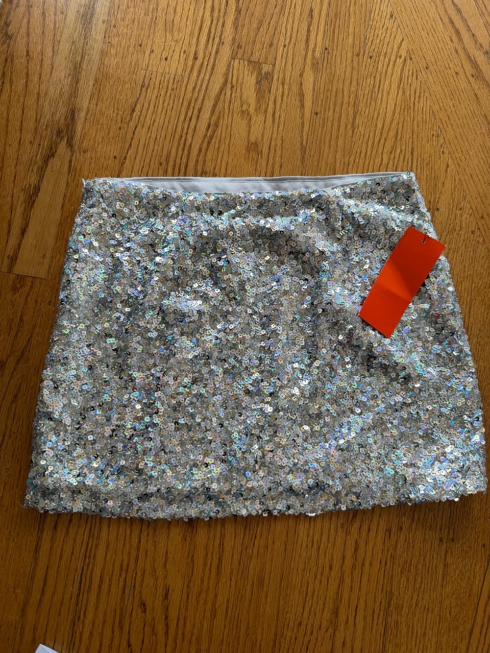 Simon Miller Dizzy Sequin Mini Skirt Silver Size 2